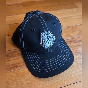 Vintage Black Embroidered Bulldog Baseball Cap - Zephyr